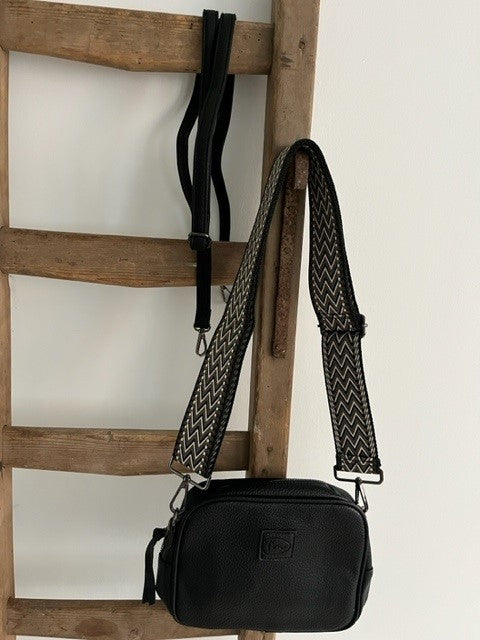 Zwarte schoudertas - Padola