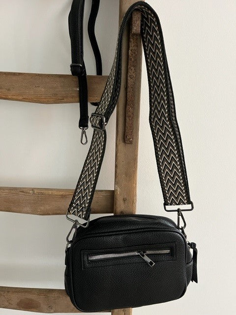 Zwarte schoudertas - Padola