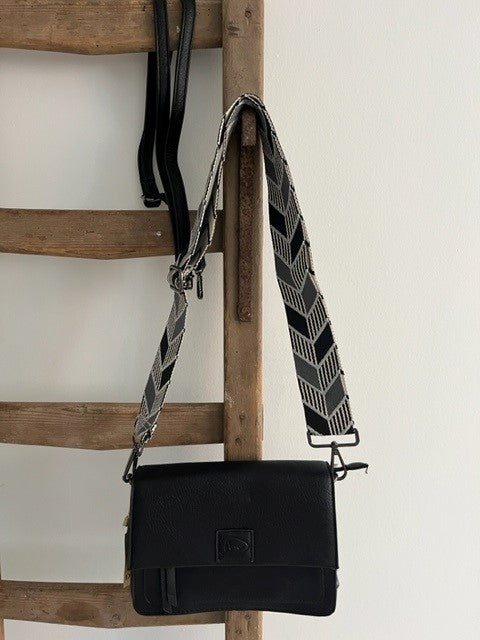 Zwart schoudertasje - Elba