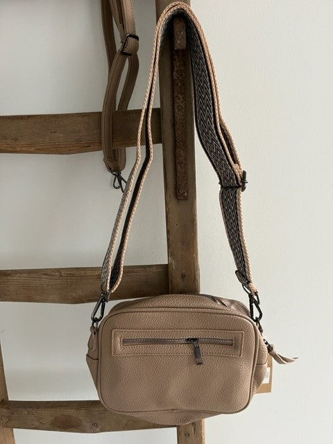 Taupe schoudertas - Padola