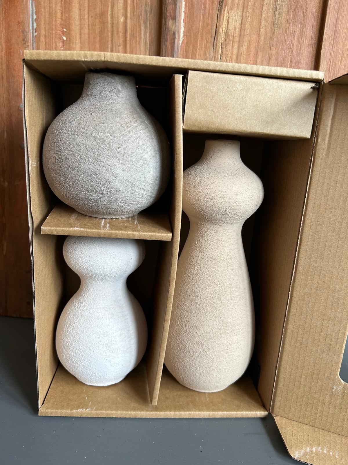 aardewerk set vazen set D