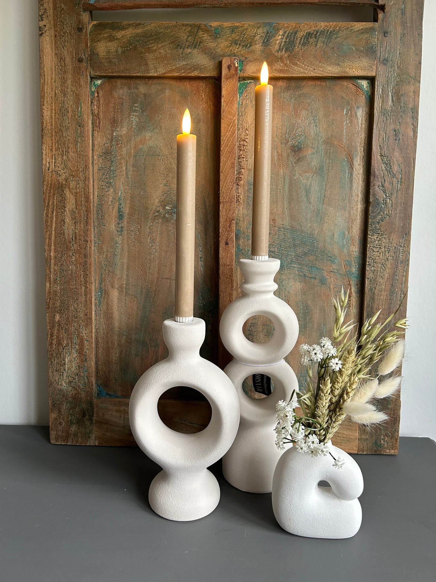 Keramieken kandelaar