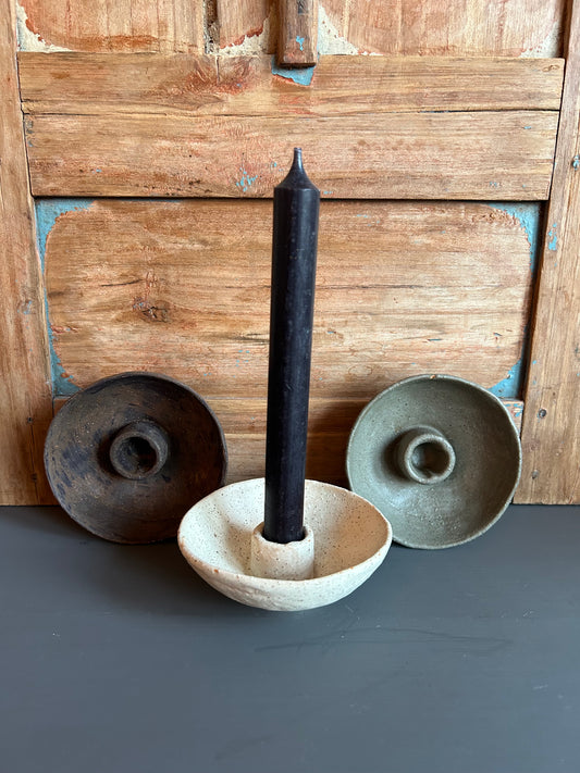 Kandelaar groen keramiek