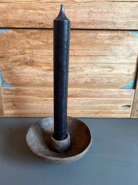 Kandelaar bruin keramiek