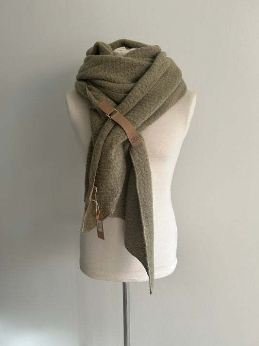olijf/groene sjaal