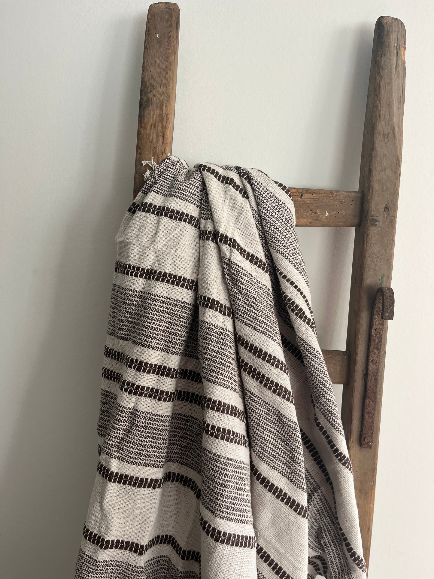 Duurzaam plaid bruin/crème