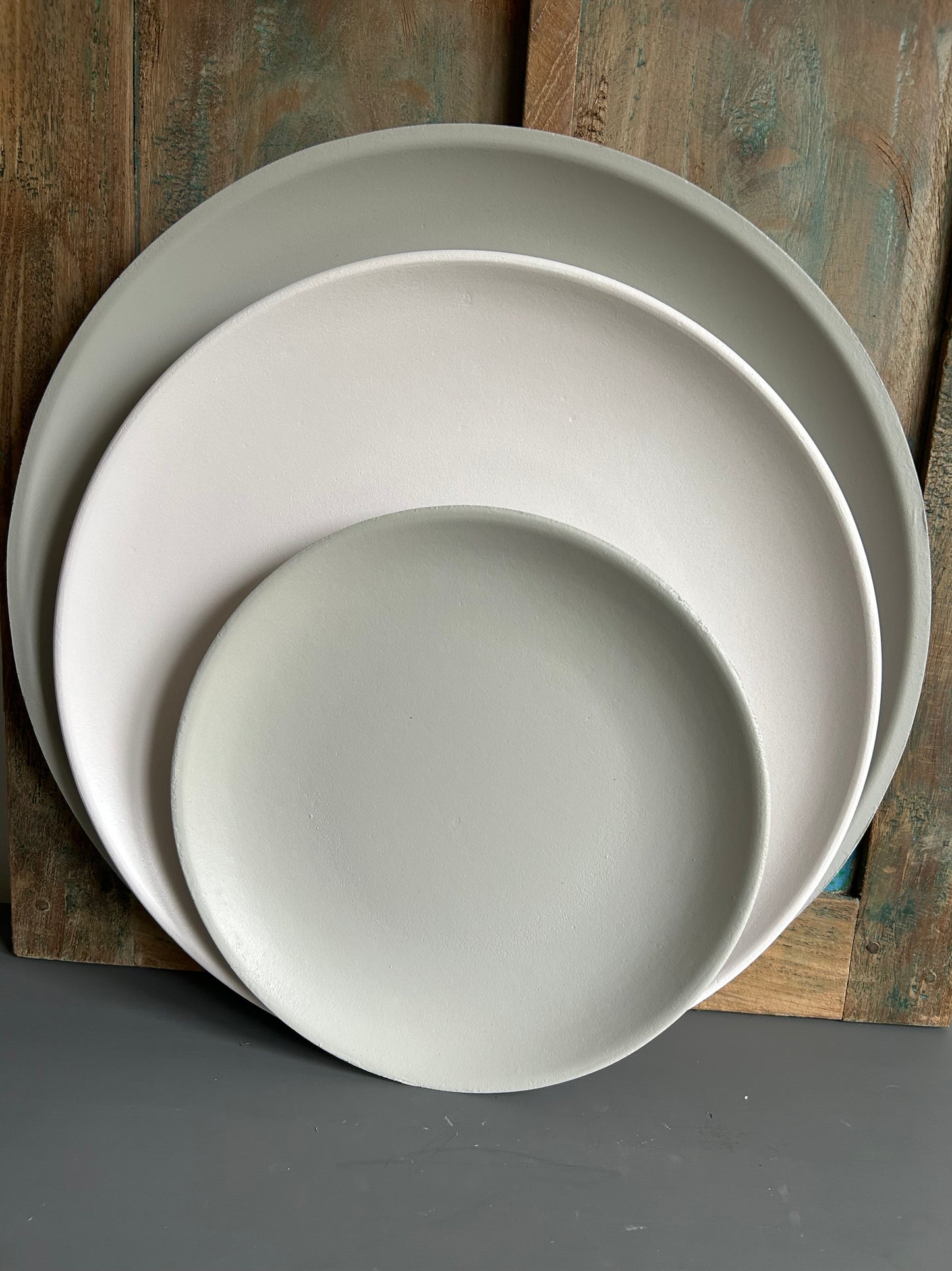 Onderbord crème wit M