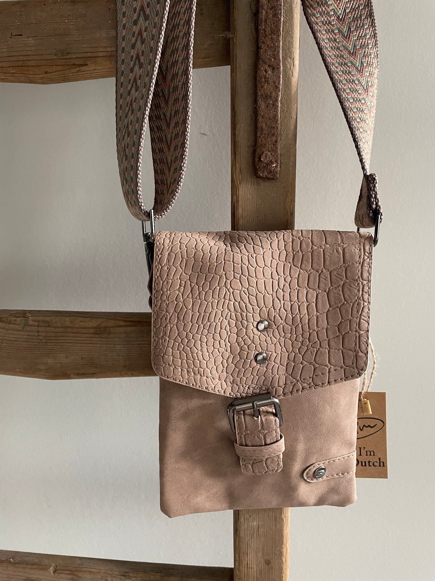 I'm dutch schoudertasje zand Egmond