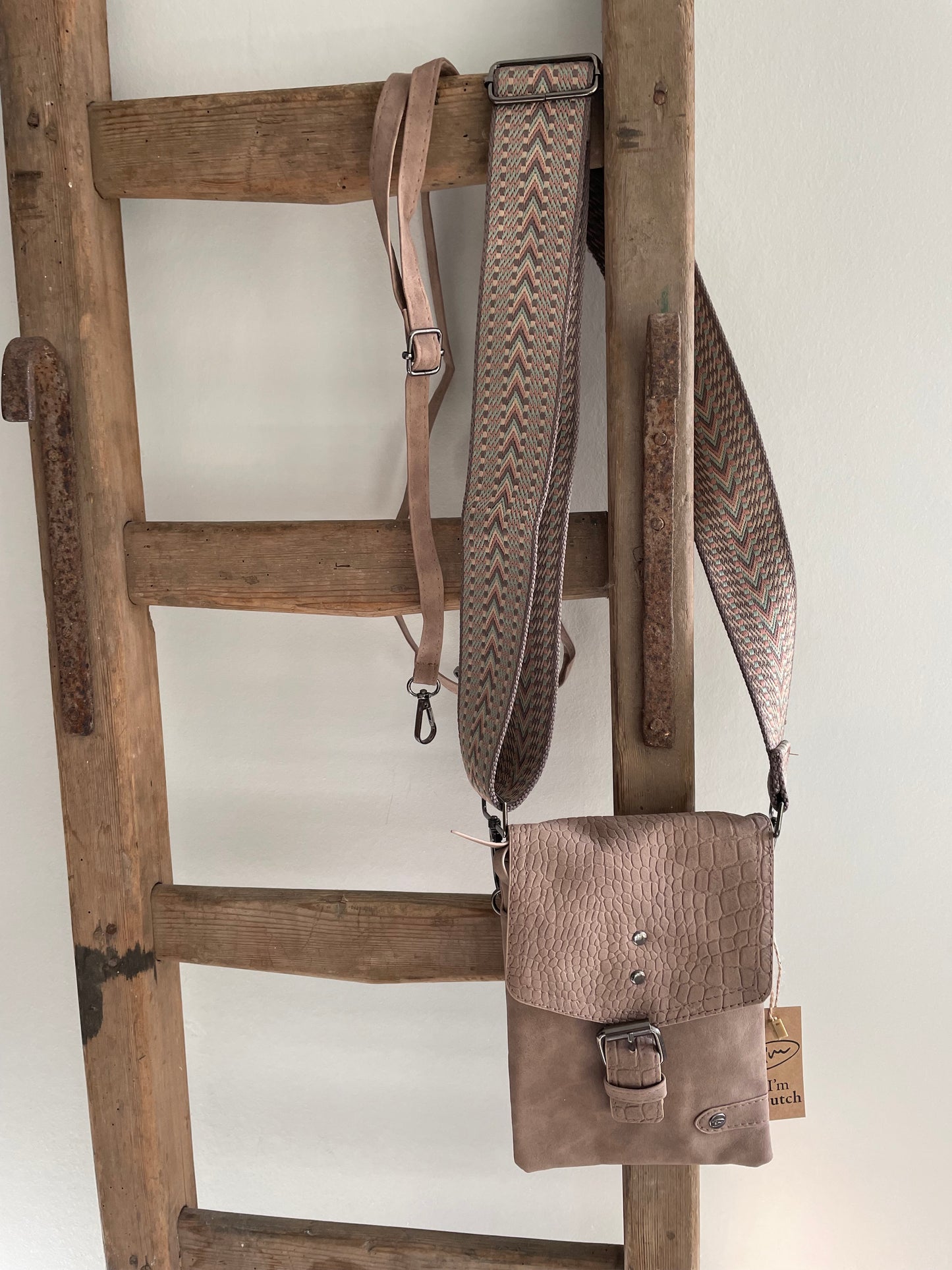 I'm dutch schoudertasje zand Egmond