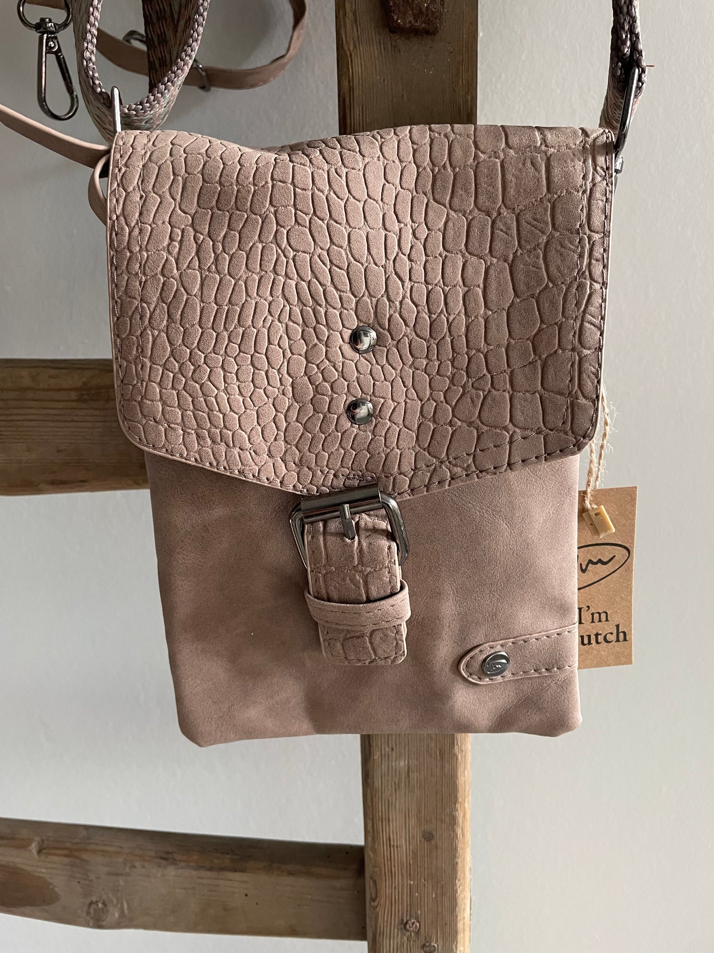 I'm dutch schoudertasje zand Egmond