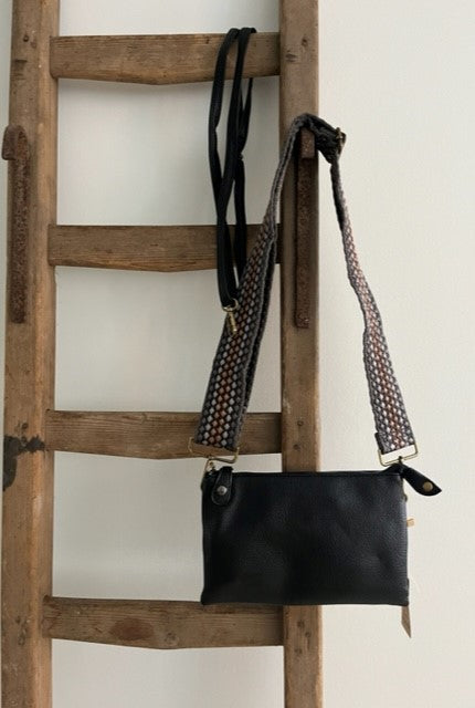 Zwart schoudertasje - New york