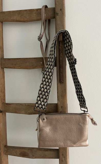 Brons schoudertasje - New York