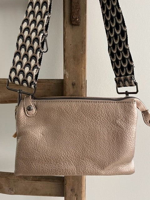 Brons schoudertasje - New York