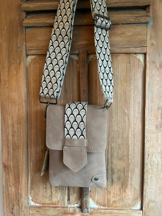 Camel crossbody/telefoontasje -Metz