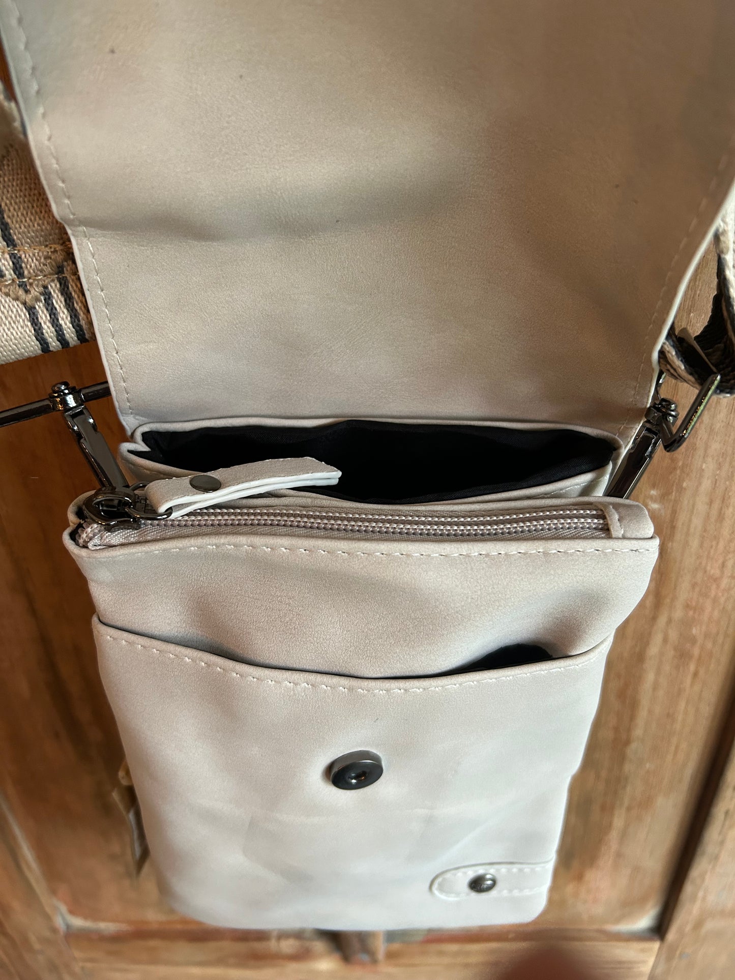 Naturel crossbody/telefoontasje -Metz