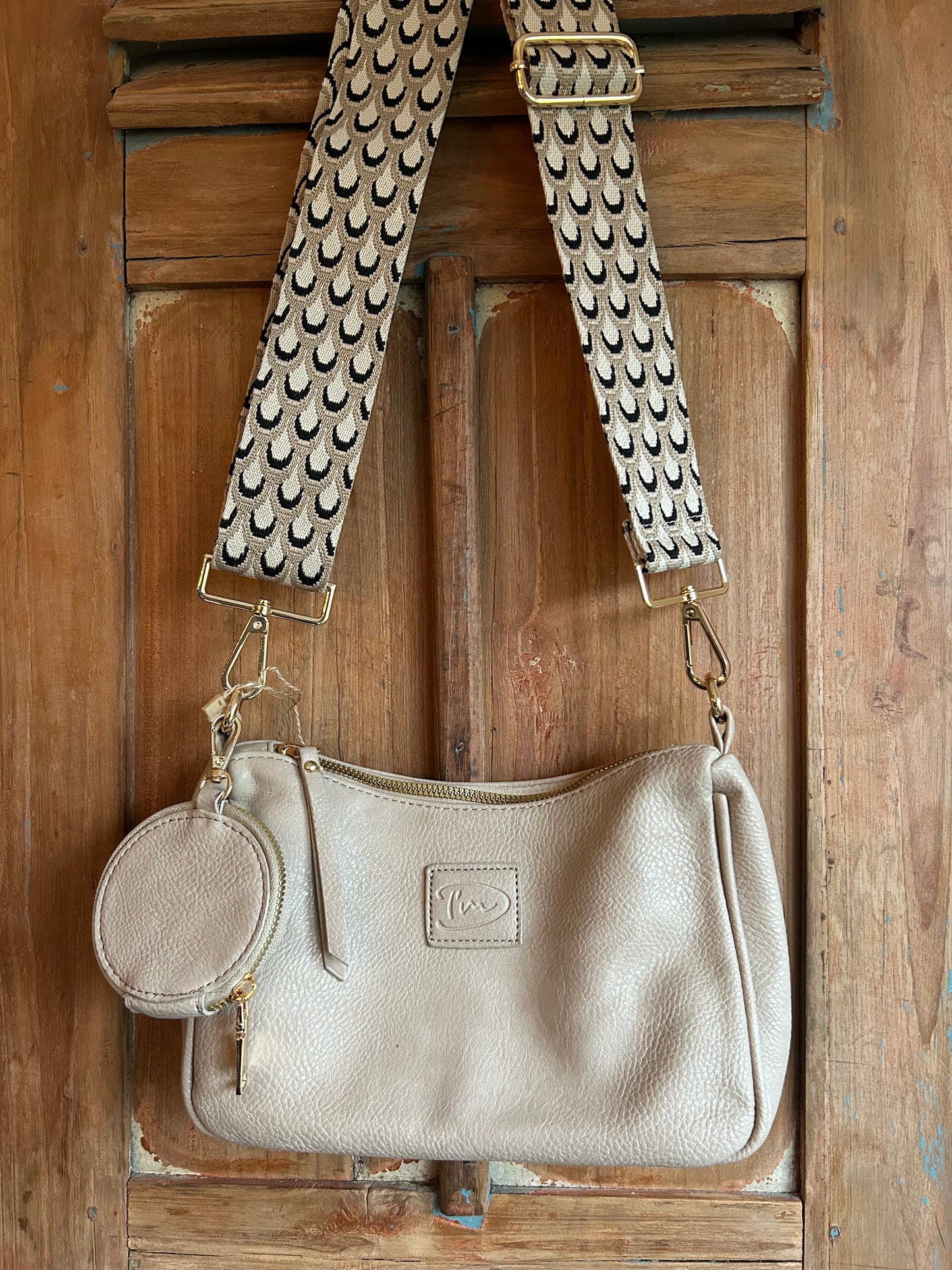 Naturel schoudertas -Monto