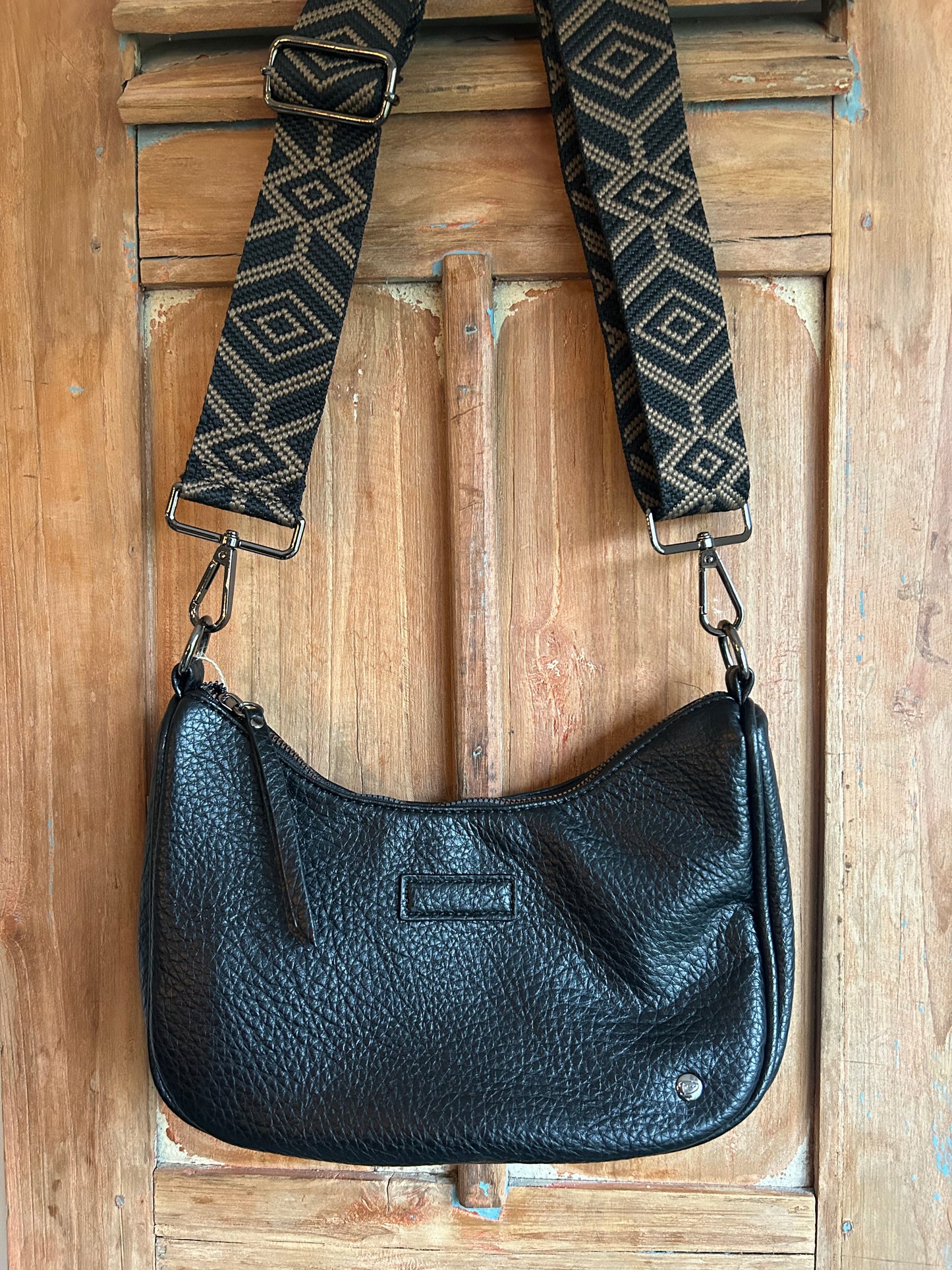 Zwarte crossbody -Mortara