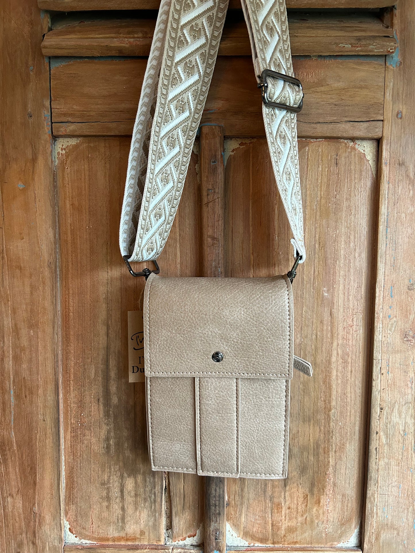 Camel telefoon/schoudertasje -Doorn