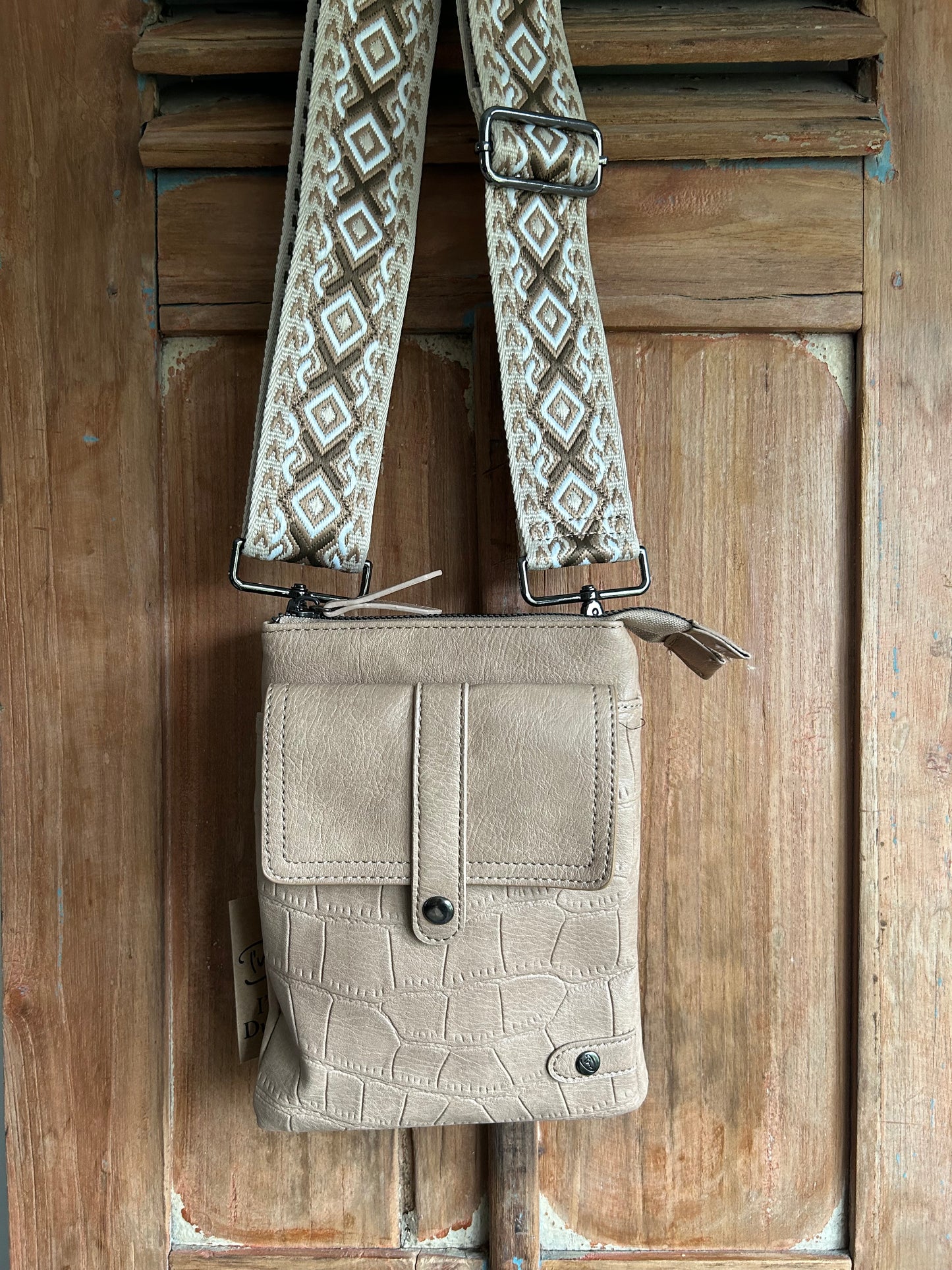 Sand telefoon en schoudertasje - Tyler new