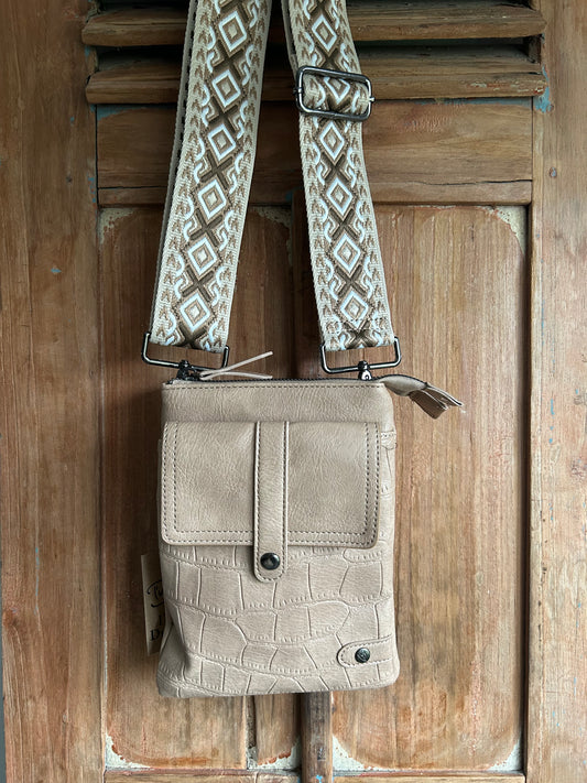 Sand telefoon en schoudertasje - Tyler new