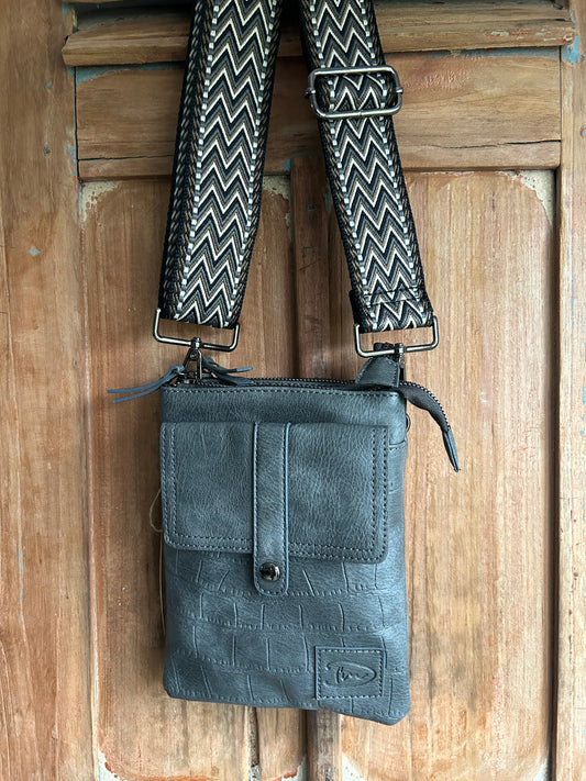 Dark grey telefoon en schoudertasje -Tylers new