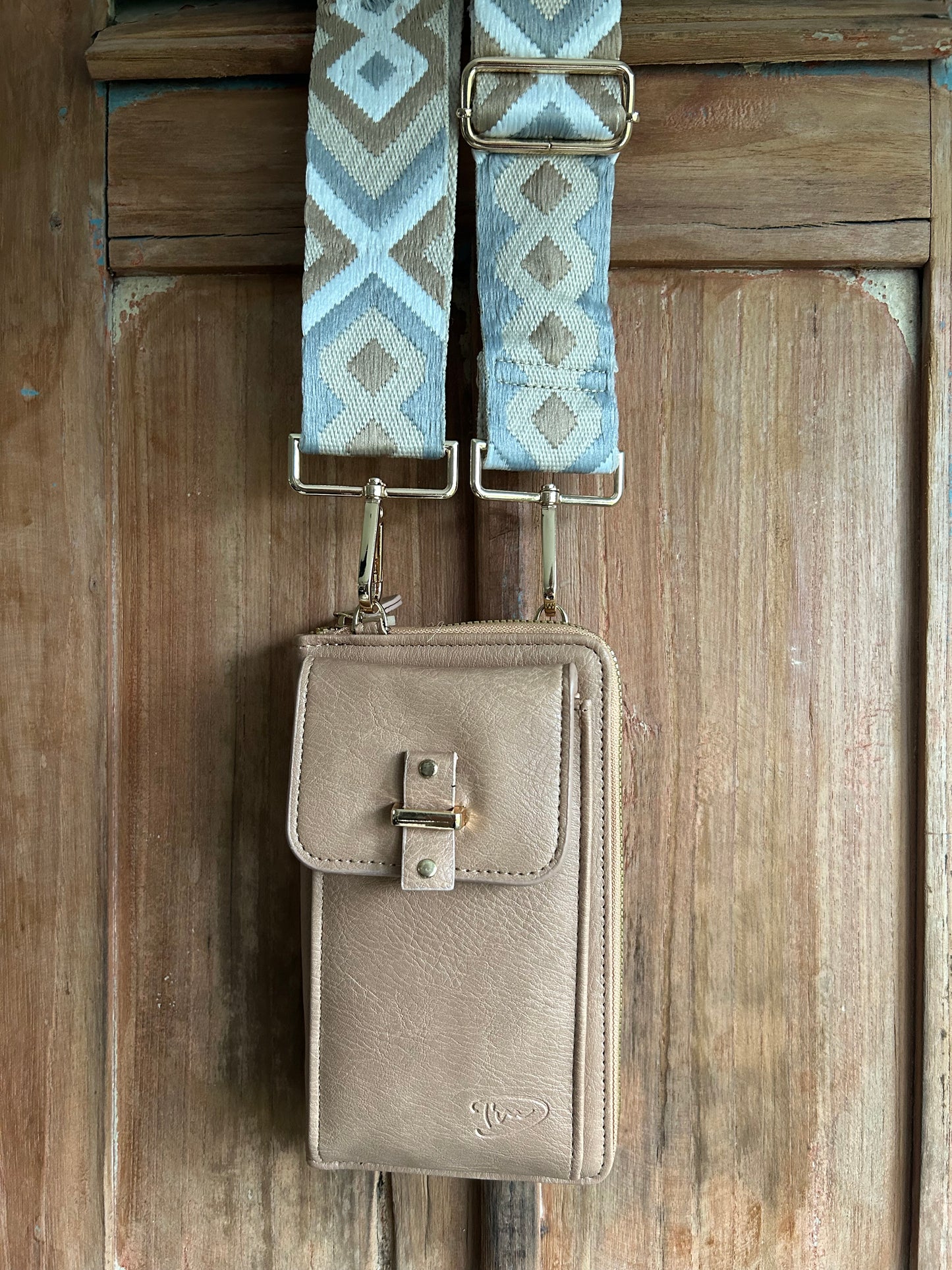 Camelkleurig telefoontasje -Hulst