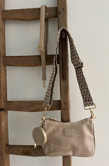 Naturel schoudertasje - Monto