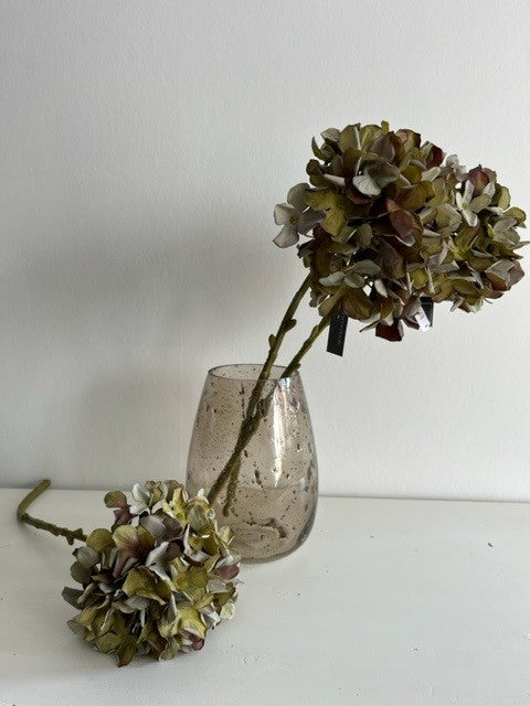 Bruine vaas van gerecycled glas