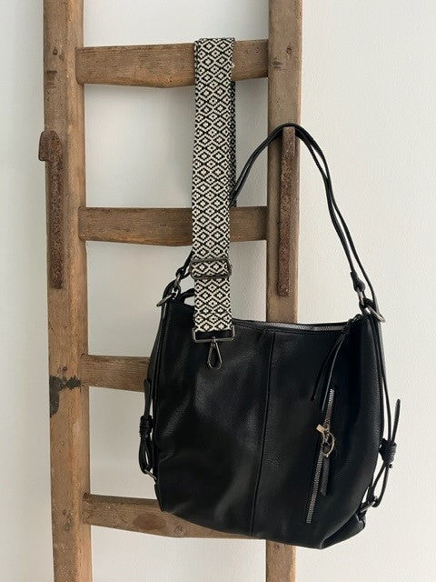 Zwarte rugtas/schoudertas - Derby