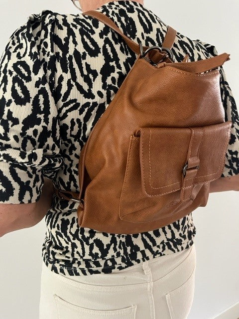 Camel rugzak/schoudertas