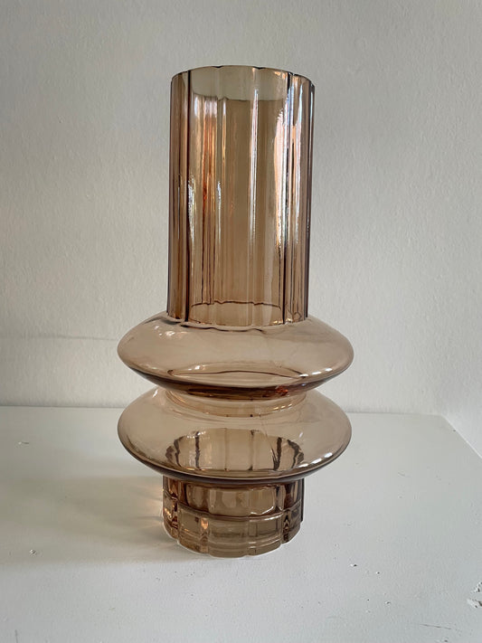 Kolony bruin glazen vaas