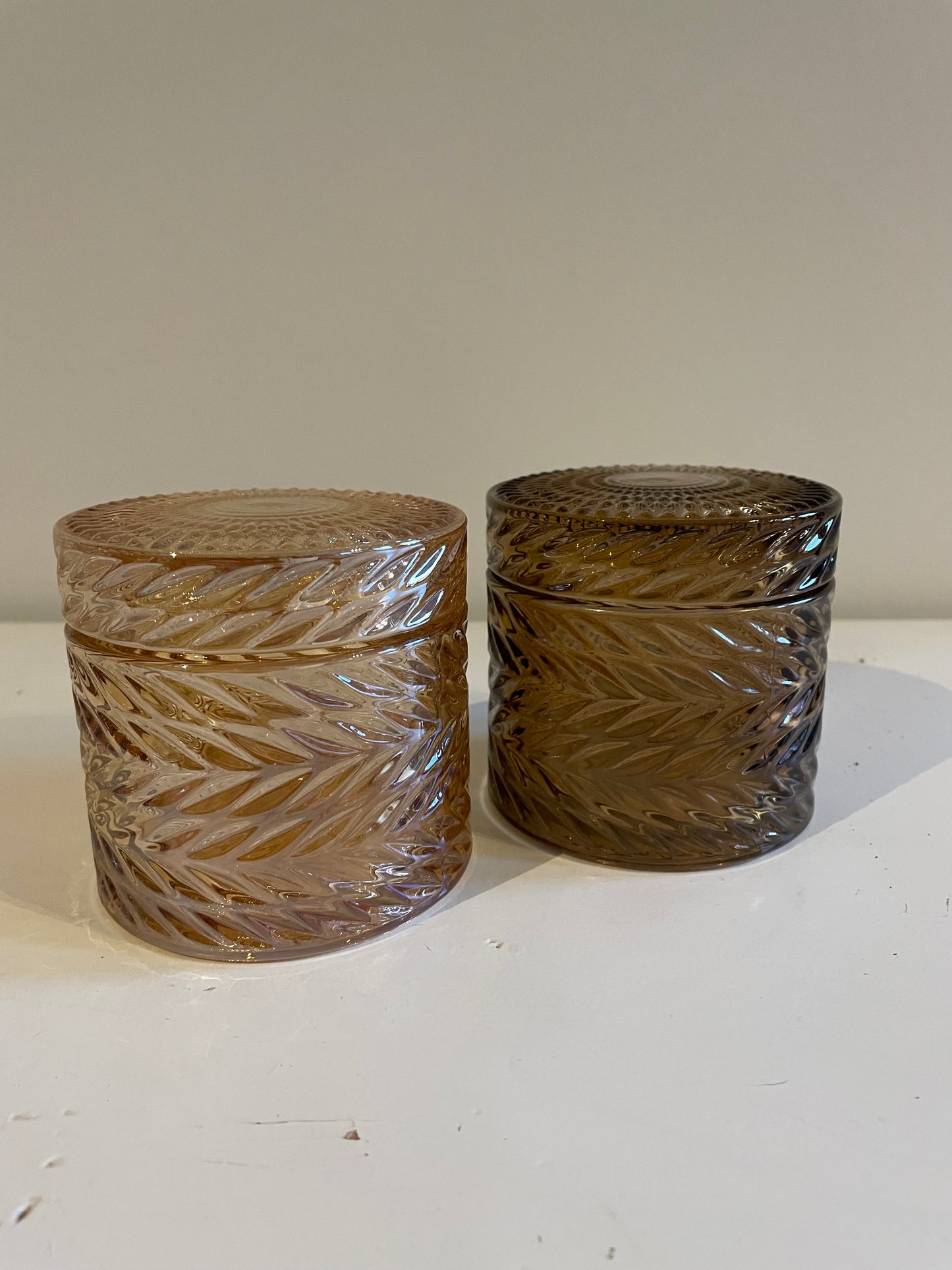 Glazen potje met deksel - Zand