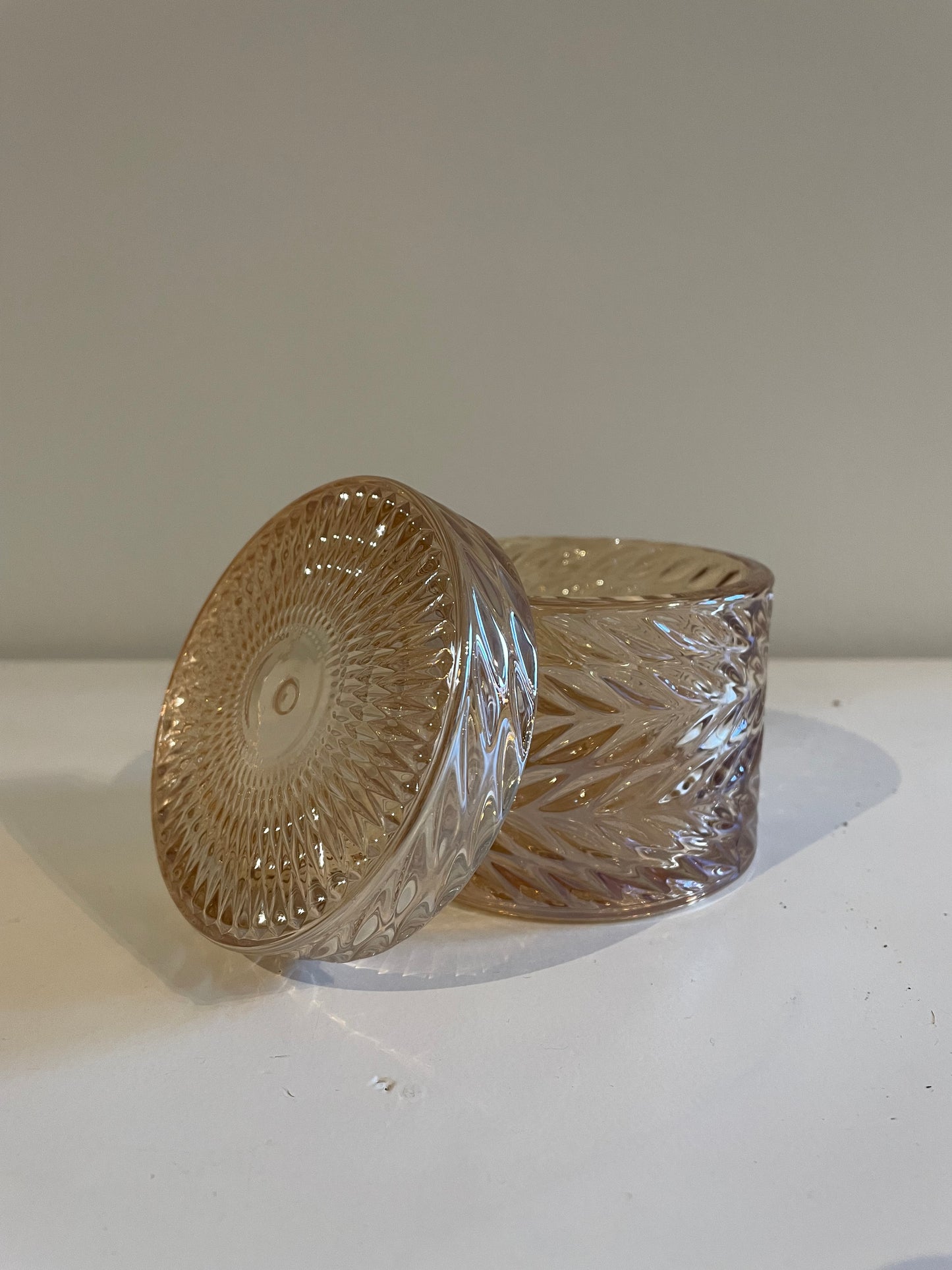 Glazen potje met deksel - Zand