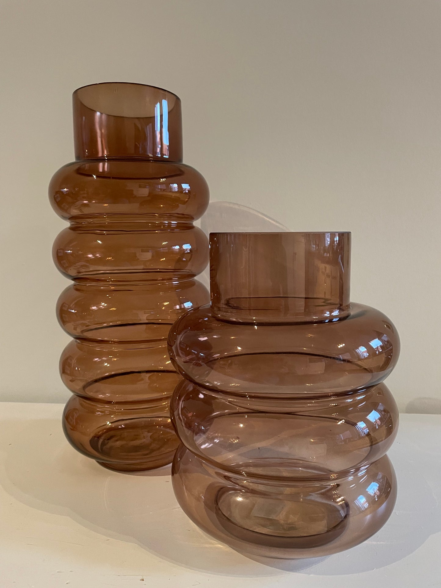 Glazen vaas Terra - laag