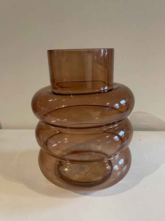 Glazen vaas Terra - laag