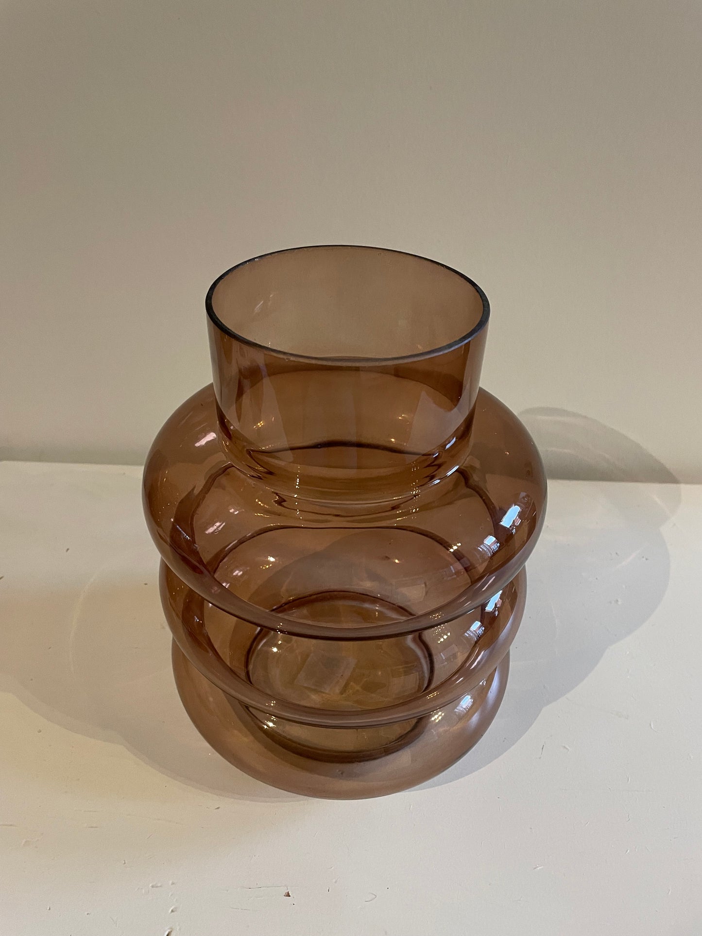 Glazen vaas Terra - laag