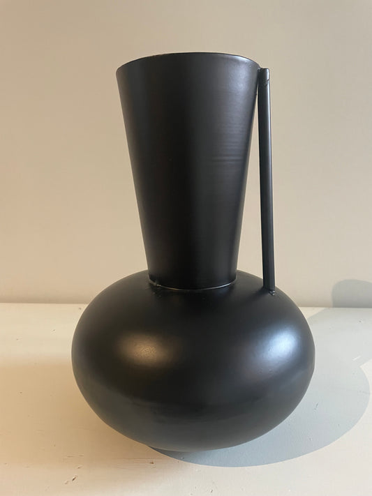 Metalen vaas - Zwart