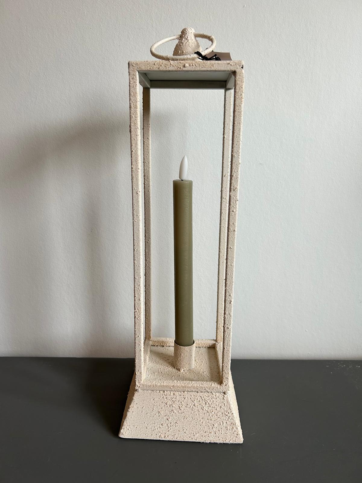 windlicht van metaal