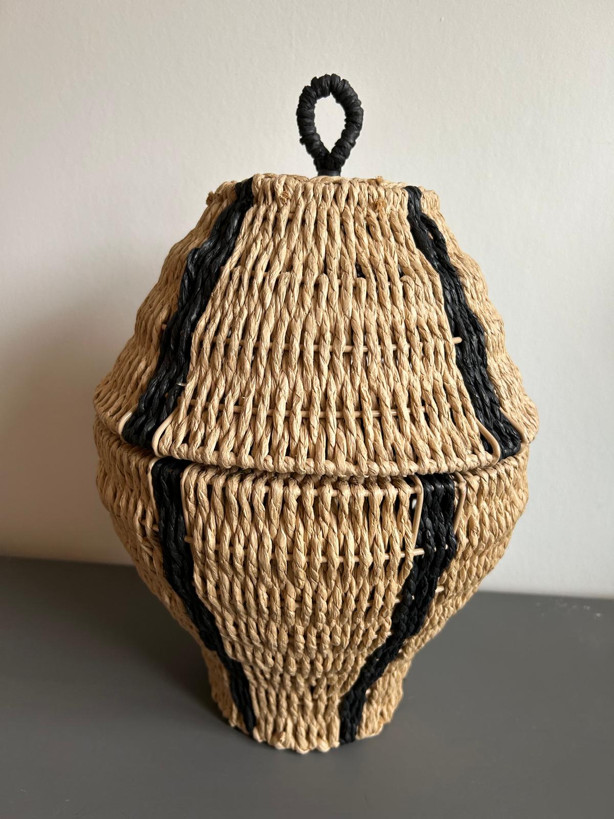 Opberg mand gevlochten touw