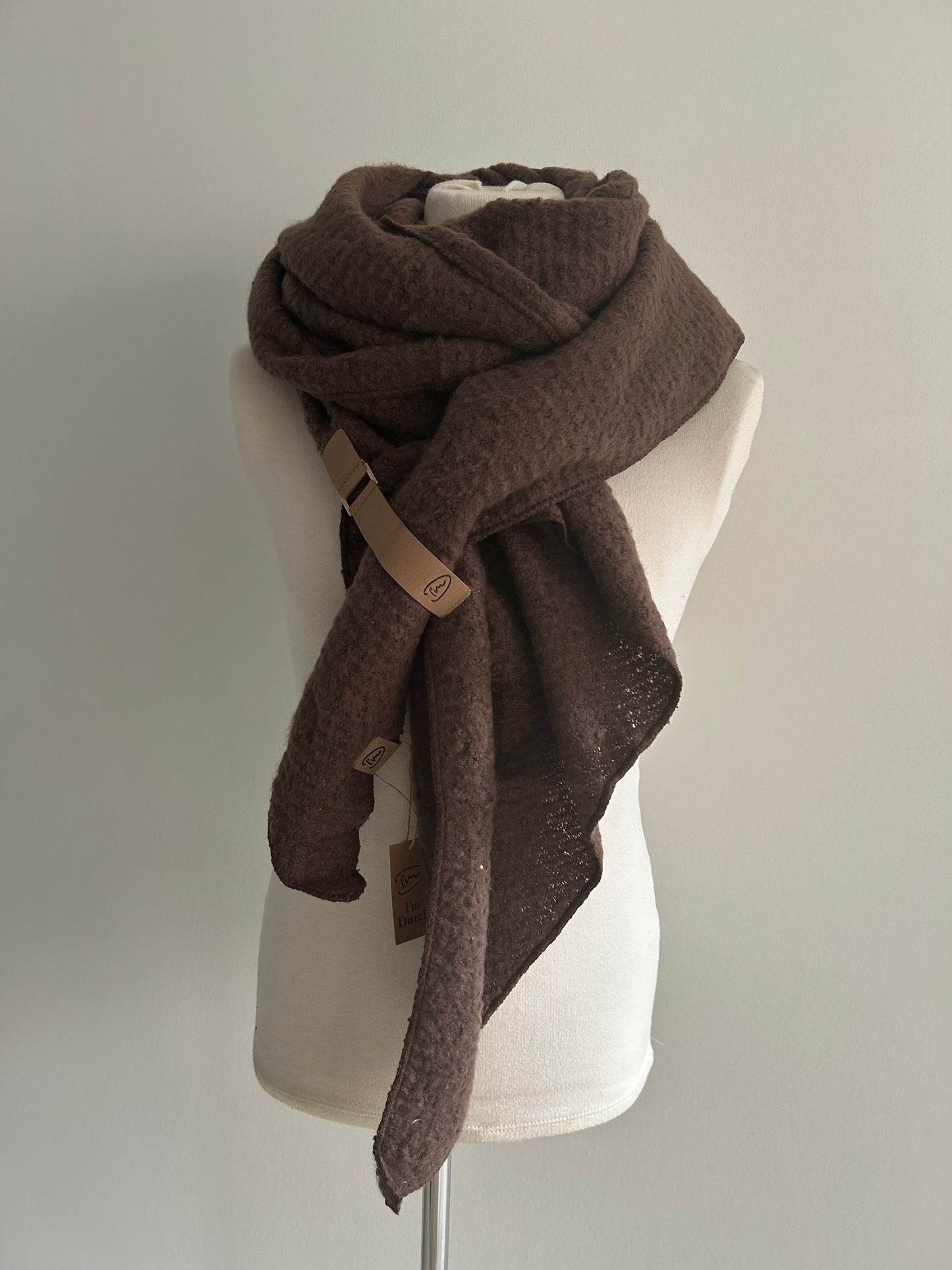 Donker bruine sjaal