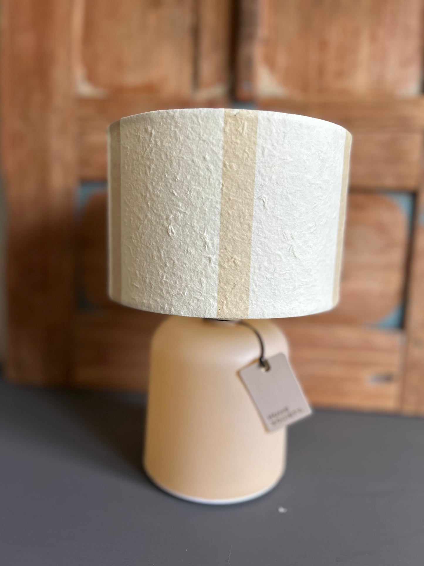 tafellampje werkzaam op batterijen