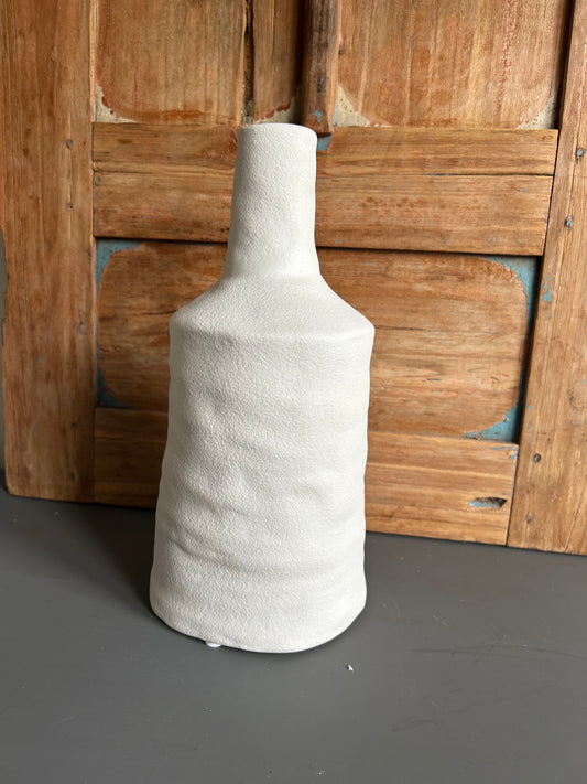 creme kleurige vaas maat L