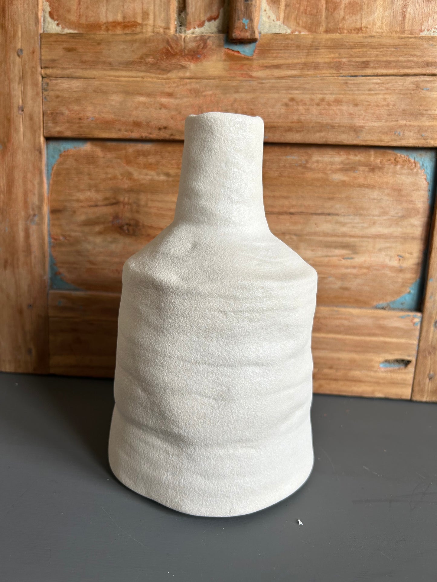 creme kleurige vaas maat M